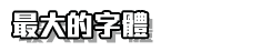 選用最大字型